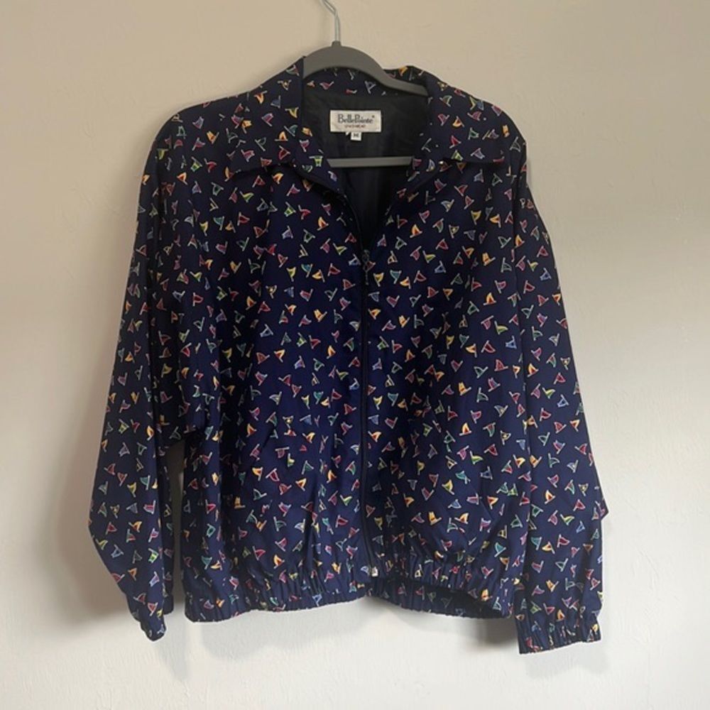 Vintage Unisex Belle Pointe sailboat nautical jacket